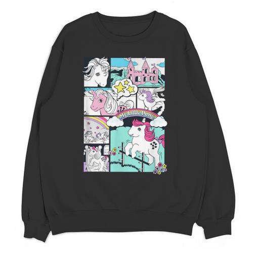 My Little Pony Classic Vintage Rainbow Castle Comic Book Unisex Sweatshirt - Bookorys