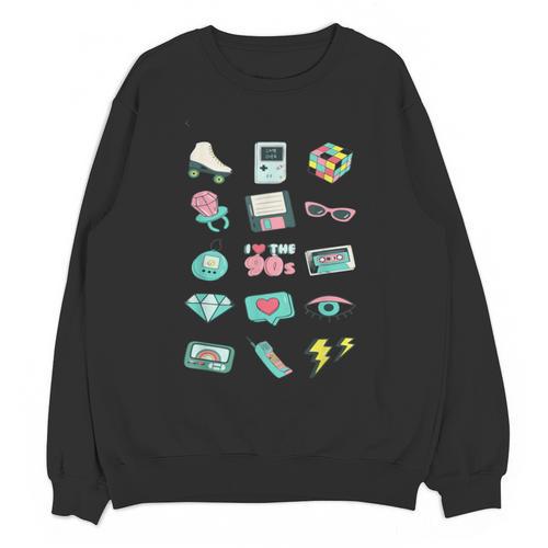 I Love The 90s Old For Nostalgia Fans Unisex Sweatshirt - Figerry
