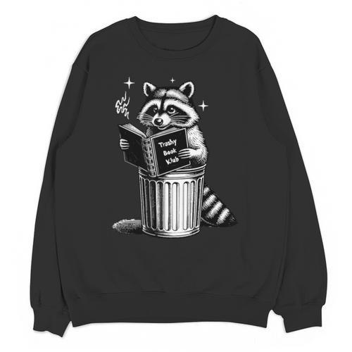 I Love Trashy Book Club Raccoon No Shelf Control Weirdcore Unisex Sweatshirt - Bookorys