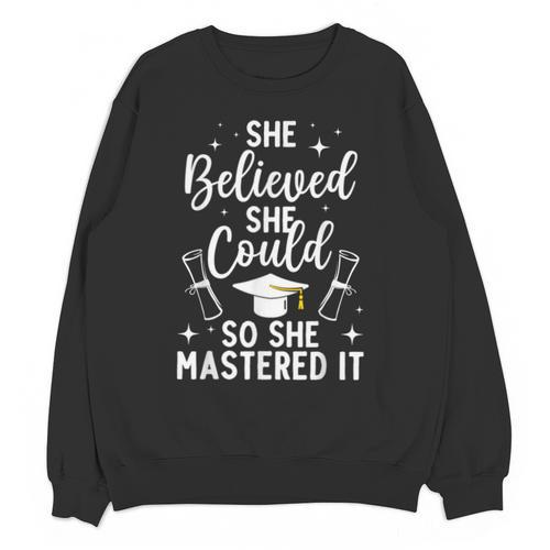 Masters Degree Graduation Art For Women Girl Masters Degree Unisex Sweatshirt - Best Gift Smart