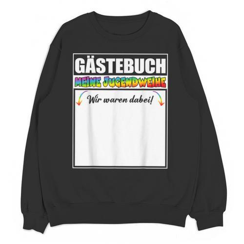 Meine Jugendweihe Guest Book Colourful Wir Waren Dabei MäDchen German Unisex Sweatshirt - Bookorys