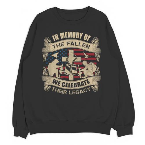 IN MEMORY OF THE FALLEN WE CELEBRATE THEIR LEGACY Unisex Sweatshirt - Easessy