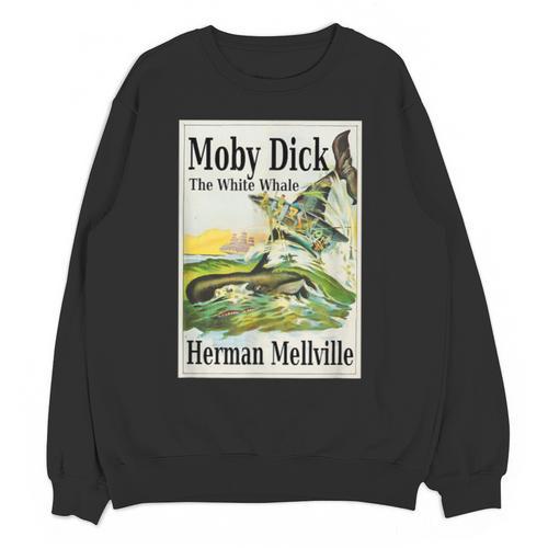 Moby Dick Book Cover Illustration Unisex Sweatshirt - Bookorys