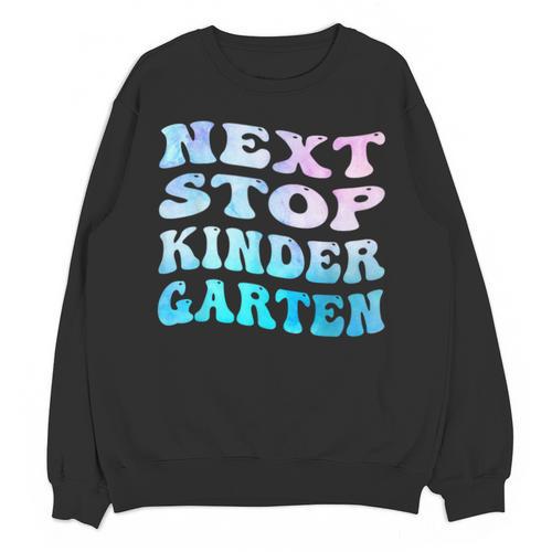 Next Stop Kindergarten Groovy Graduation Last Day Of School Unisex Sweatshirt - Best Gift Smart