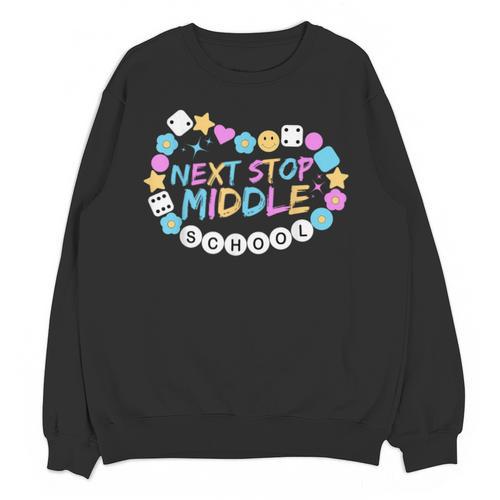 Next Stop Middle School Groovy Elementary School Graduation Unisex Sweatshirt - Best Gift Smart