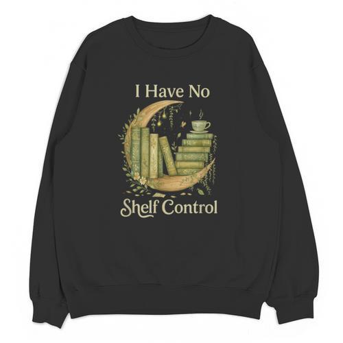 I Have No Shelf Control Moon Books Cottagecore Unisex Sweatshirt - Bookorys