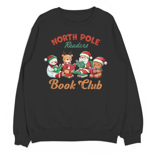 North Pole Readers Book Club Reading Book Christmas Unisex Sweatshirt - Bookorys CA