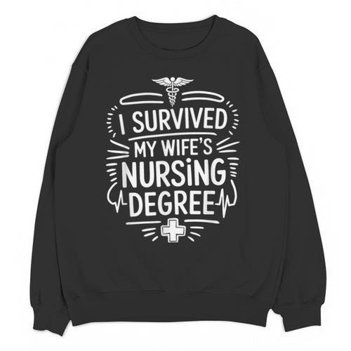 Nurse Wife Nursing Graduation And Nursing Wife Nurse Husband Unisex Sweatshirt - Best Gift Smart