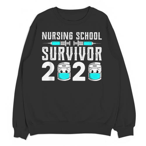 Nursing School Survivor Graduation Nurse RN 2020 Friend Unisex Sweatshirt - Best Gift Smart
