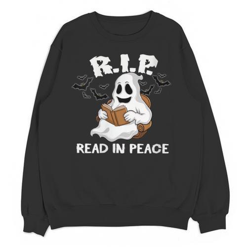 October Reading And Library Awareness Books And Boos Unisex Sweatshirt - Bookorys AU