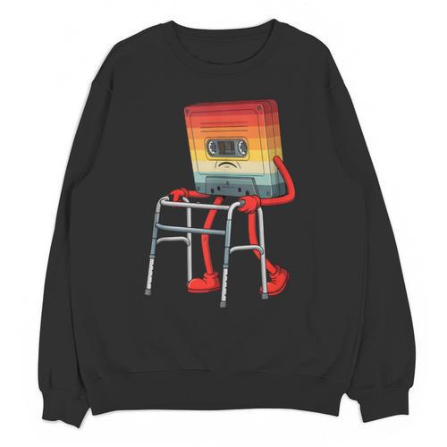 Old Vintage Cassette Tape 70s 80s 80s Outfit Nostalgia Unisex Sweatshirt - Figerry