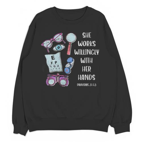Optometry T Ophthalmology Eye Doctor Tee Optician Graduation Unisex Sweatshirt - Best Gift Smart