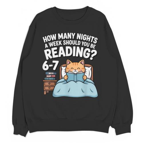 Orange Cat Reading Book 67 Six Seven Meme Unisex Sweatshirt - Bookorys DE