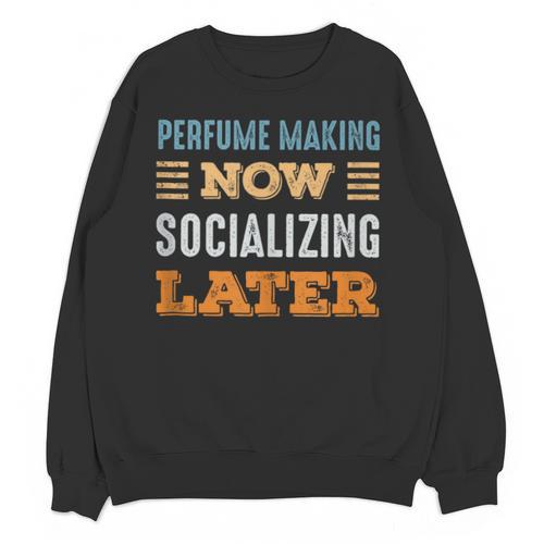 Perfume Making Now Minimal Socializing Introvert Vintage Unisex Sweatshirt - Raresse