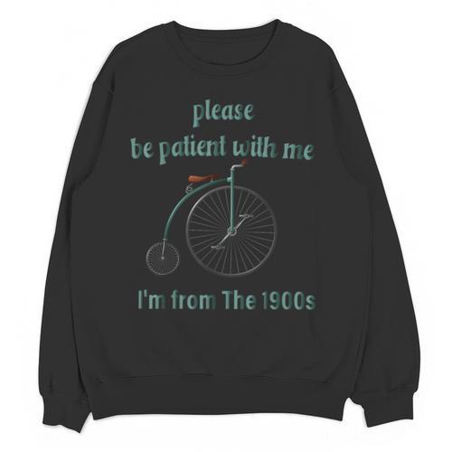 Pleas e Be Pat Ient Wit h Me I'm From The 1900s Unisex Sweatshirt - Figerry