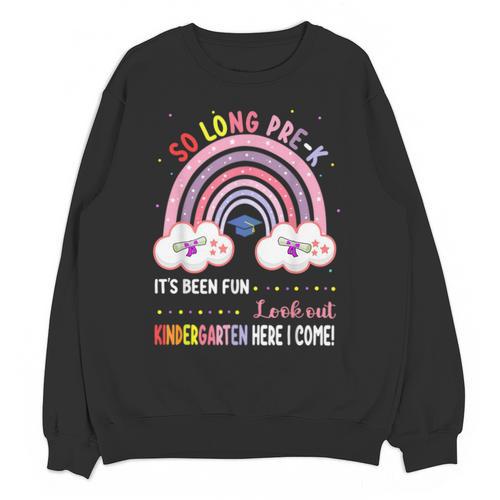 Pre k Graduation Class 2025 Graduate Pre-k Rainbow Girls Unisex Sweatshirt - Best Gift Smart