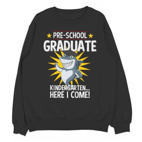 Pre K Graduation Shirts Shark Grad Toddler Unisex Sweatshirt - Best Gift Smart