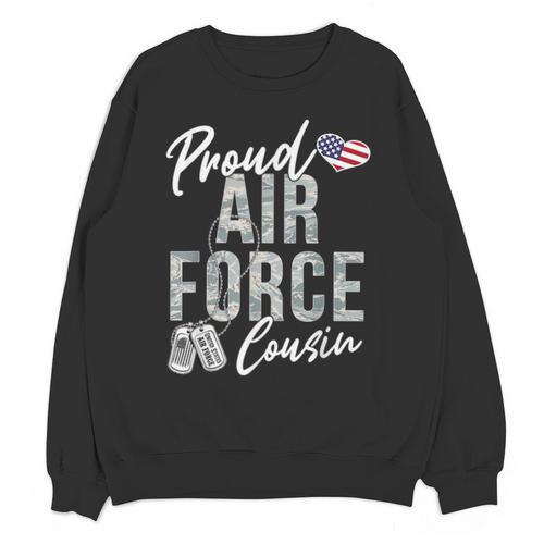 Proud Air Force Cousin US Air Force Graduation Cousin Tee Unisex Sweatshirt - Best Gift Smart