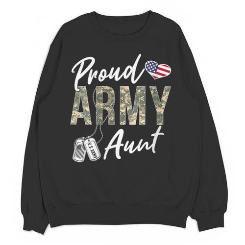 Proud Army Aunt Army Graduation Aunt US Army Aunt Unisex Sweatshirt - Best Gift Smart