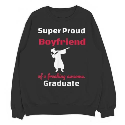 Proud Boyfriend Of 2018 Graduate Dabbing Graduation Unisex Sweatshirt - Best Gift Smart