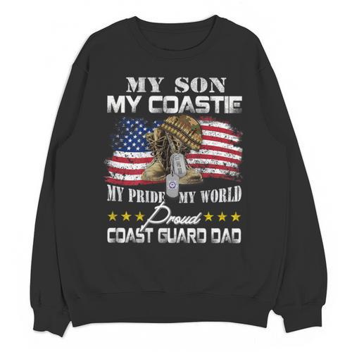 Proud Coast Guard Dad Coast Guard Graduation Dad Unisex Sweatshirt - Best Gift Smart