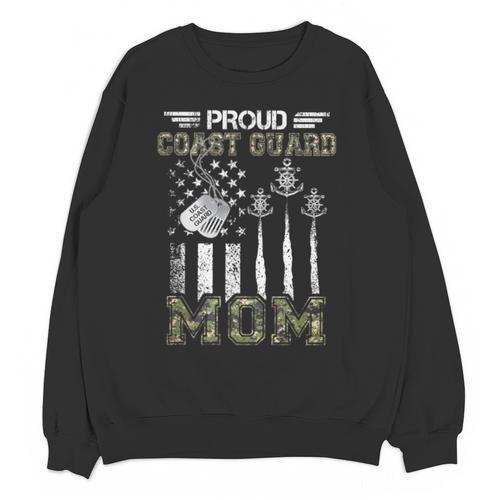 Proud Coast Guard Mom US Coast Guard Graduation Mom Unisex Sweatshirt - Best Gift Smart