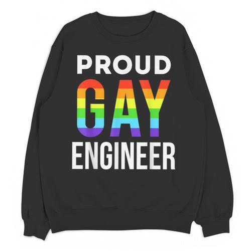 Proud Gay Engineer LGBTQ Rainbow Engineering Graduation Unisex Sweatshirt - Best Gift Smart