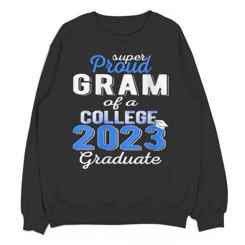 Proud Gram Of 2023 College Graduate Family 23 Graduation Unisex Sweatshirt - Best Gift Smart