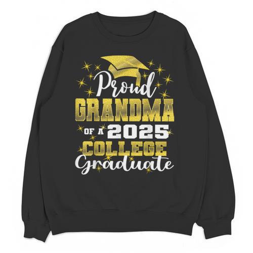 Proud Grandma Of 2025 College Graduate Family 24 Graduation Unisex Sweatshirt - Best Gift Smart