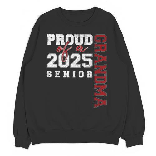 Proud Grandma Of A Class Of 2025 Senior Graduation 25 Unisex Sweatshirt - Best Gift Smart