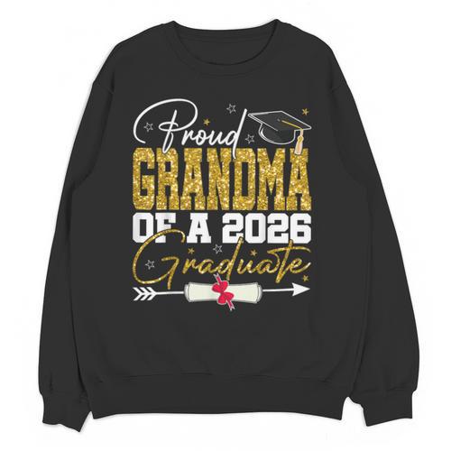 Proud Grandma Of Senior 2026 Graduate Family Graduation 2026 Unisex Sweatshirt - Best Gift Smart