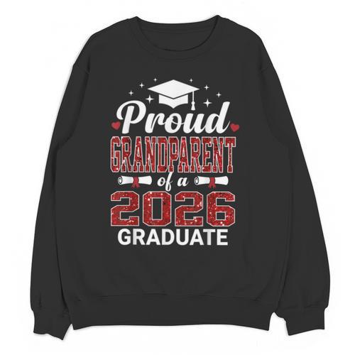 Proud Grandparent Of A 2026 Graduate Class Of Graduation Unisex Sweatshirt - Best Gift Smart
