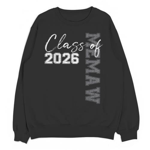 Proud Memaw Of A Class Of 2026 Graduate Senior 26 Graduation Unisex Sweatshirt - Best Gift Smart