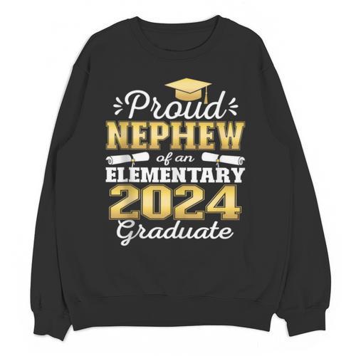 Proud Nephew Of 5th Grade Graduate 2024 Family Graduation Unisex Sweatshirt - Best Gift Smart