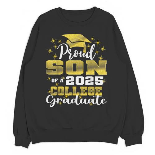 Proud Son Of 2025 College Graduate Family 24 Graduation Unisex Sweatshirt - Best Gift Smart