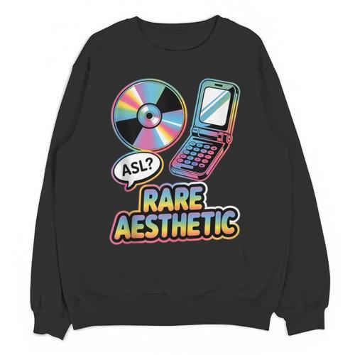 Rare Aesthetic Retro Nostalgia Y2K Vibes Unisex Sweatshirt - Figerry