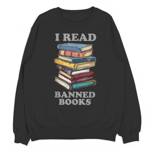 I Read Banned Books Bookworm Unisex Sweatshirt - Bookorys UK