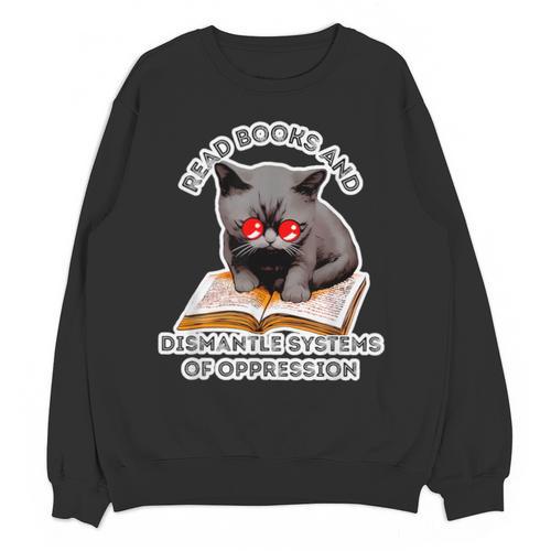 Read Books And Dismantle Systems Of Oppression Unisex Sweatshirt - Bookorys DE