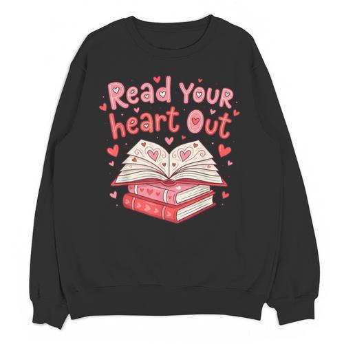 Read Your Heart Out Teacher Valentines Day Book Lover Unisex Sweatshirt - Bookorys CA