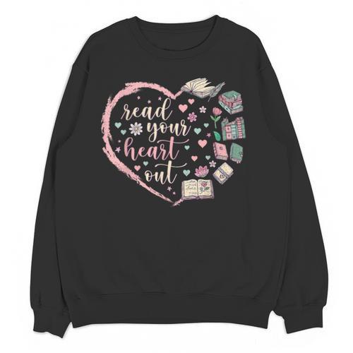Read Your Heart Out Valentines Teacher Reading Book Lover Unisex Sweatshirt - Bookorys