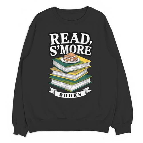 Read S'More Books Marshmallow Reading Smores Unisex Sweatshirt - Bookorys DE