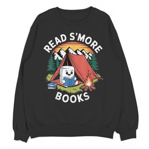 Read S'More Books Reading Camping Smores Kawaii S'Mores Unisex Sweatshirt - Bookorys DE