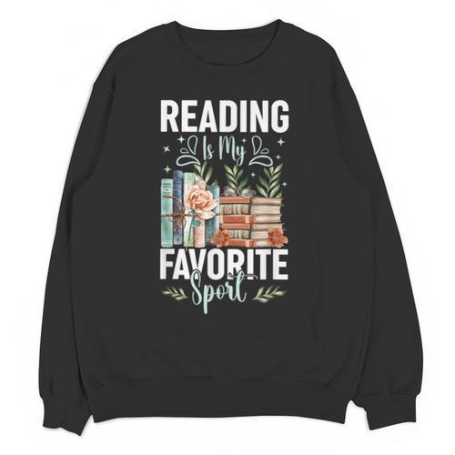 Reading Is My Favorite Sport Bookworm Unisex Sweatshirt - Bookorys