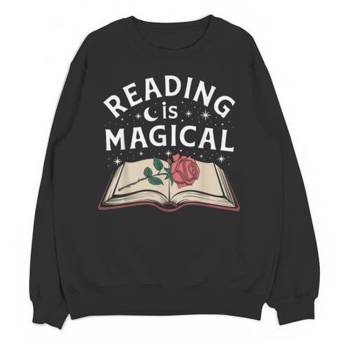Reading Is Magical Book Lover Bookworm Librarian Library Day Unisex Sweatshirt - Bookorys