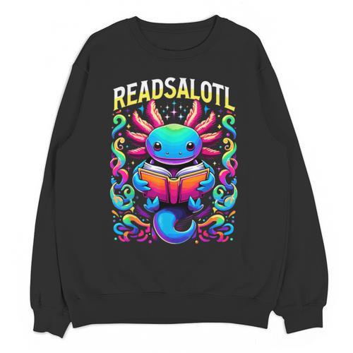 Readsalotl Axolotl Book Lovers Axolotls Unisex Sweatshirt - Bookorys CA