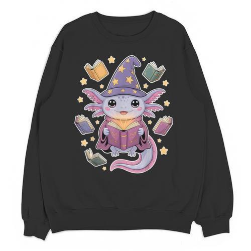 ReadsALOTL Cute Axolotl Book Lover Unisex Sweatshirt - Bookorys DE