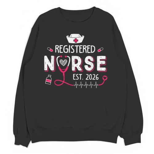 Registered Nurse Est 2026 Nursing Student RN Graduation Unisex Sweatshirt - Best Gift Smart
