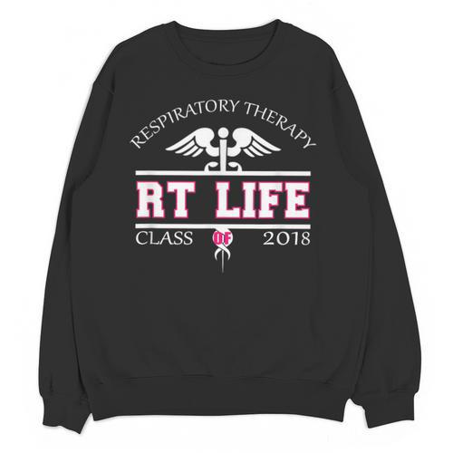Respiratory Therapist Graduation Class Of 2018 Pink RT Life Unisex Sweatshirt - Best Gift Smart