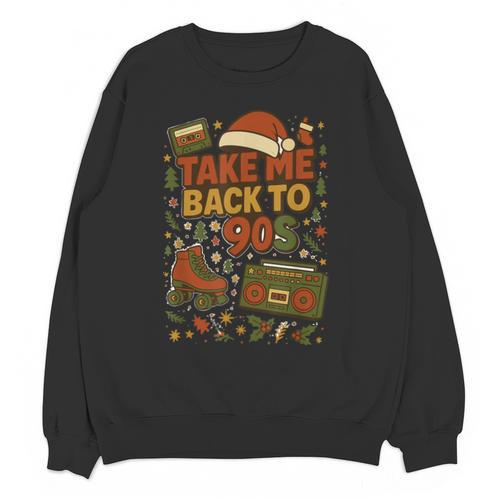 Retro 90s 80s Baby Christmas Holiday Nostalgia Unisex Sweatshirt - Figerry