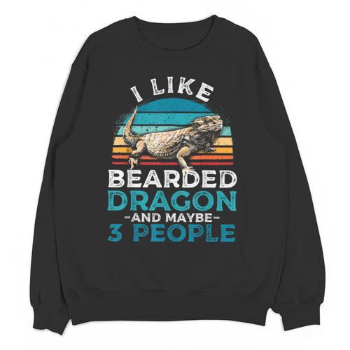 Retro Bearded Dragon Introvert For Lizard Lovers Unisex Sweatshirt - Raresse